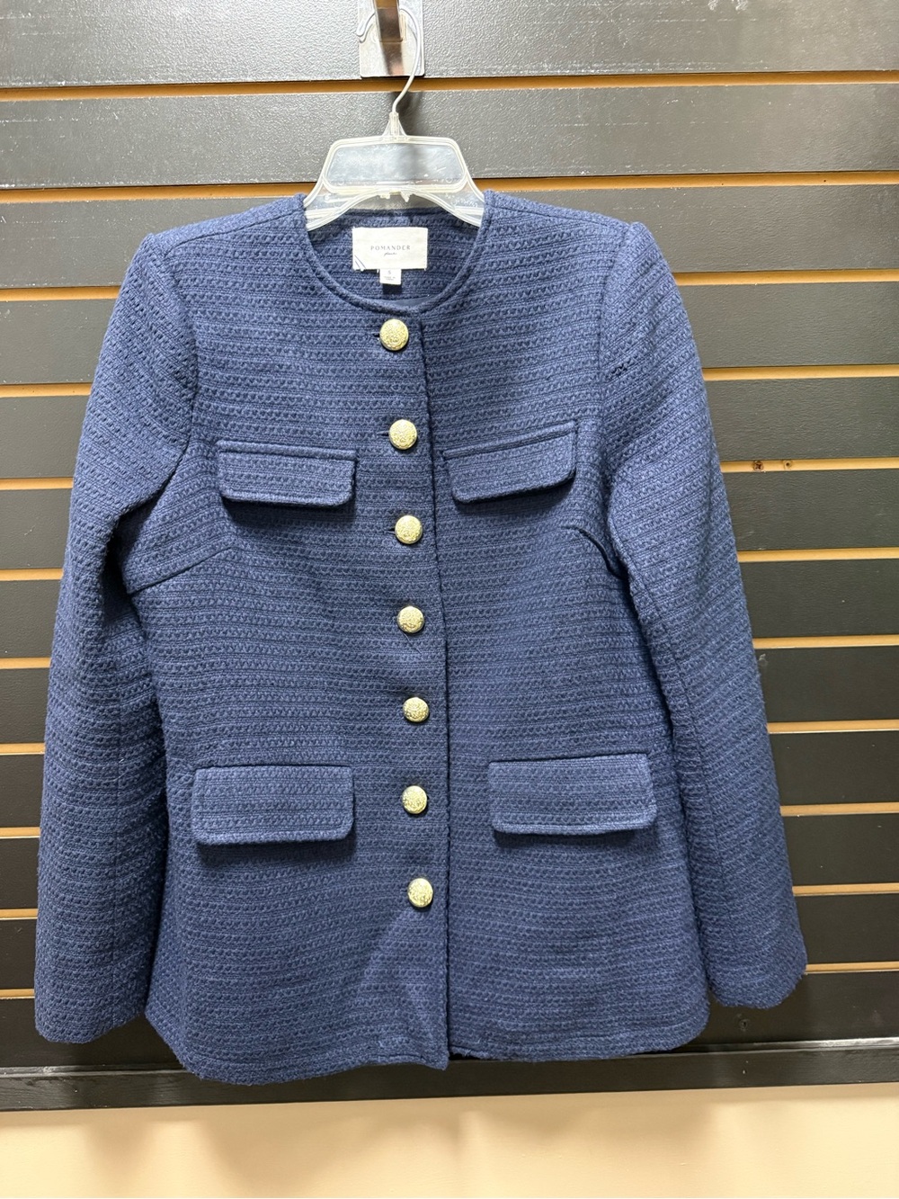Pomander Place Tuckernuck Jennings Navy Tweed Jacket S